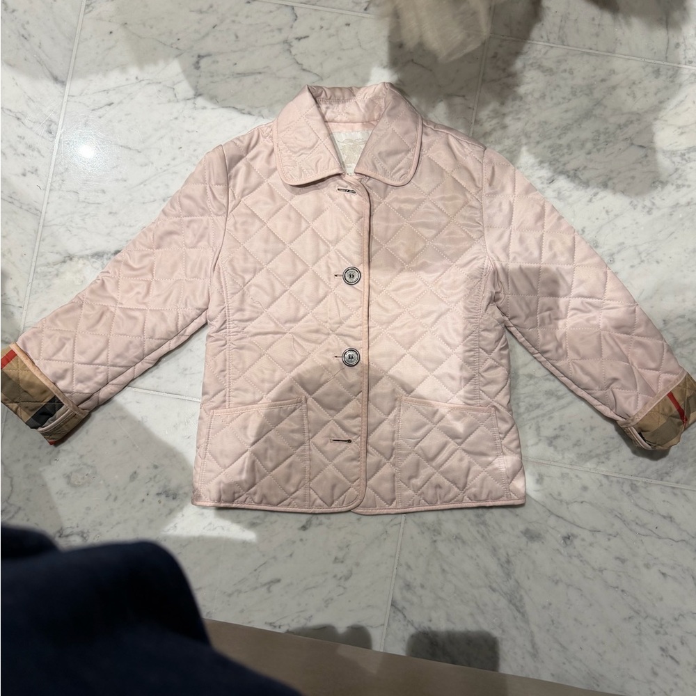 Burberry Quilted Light Pink Kids Jacket